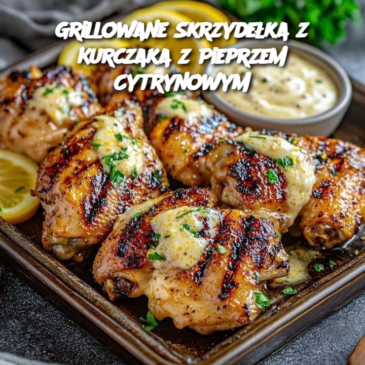 Grillowane Skrzydełka z Kurczaka z Pieprzem Cytrynowym