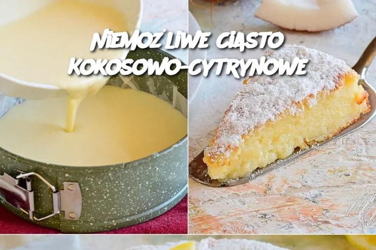 Niemożliwe Ciasto Kokosowo-Cytrynowe