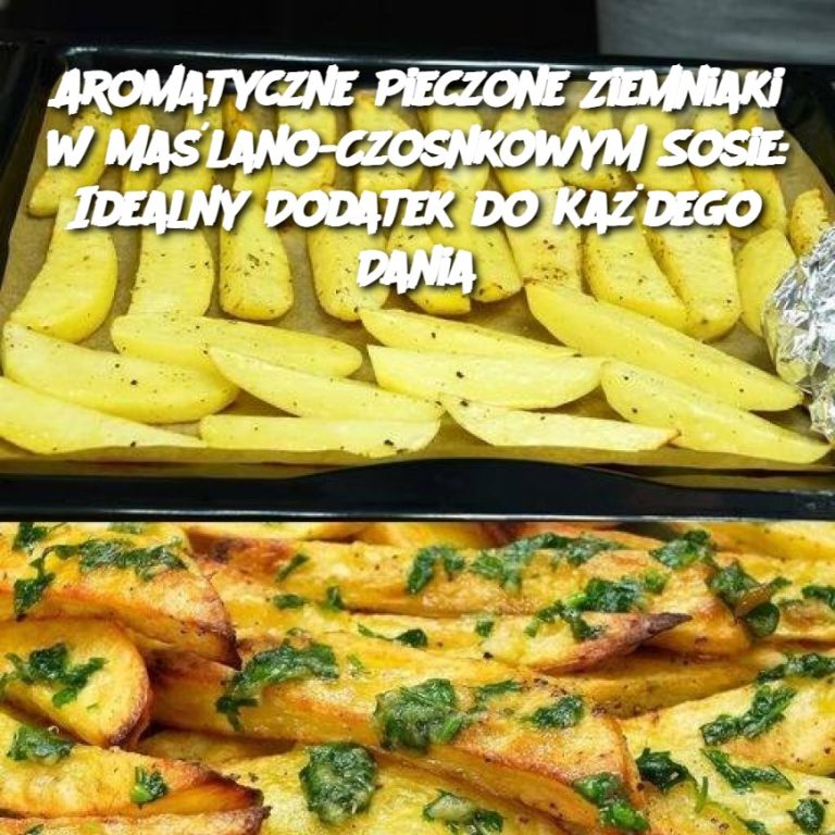 Aromatyczne Pieczone Ziemniaki w Maślano-Czosnkowym Sosie: Idealny Dodatek do Każdego Dania