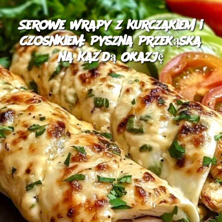 Serowe Wrapy z Kurczakiem i Czosnkiem: Pyszna Przekąska na Każdą Okazję