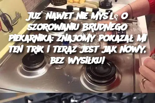 Już nawet nie myślę o szorowaniu BRUDNEGO piekarnika: znajomy pokazał mi ten trik i teraz jest jak nowy, bez wysiłku!