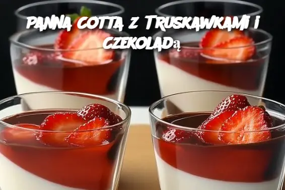 Panna Cotta z Truskawkami i Czekoladą