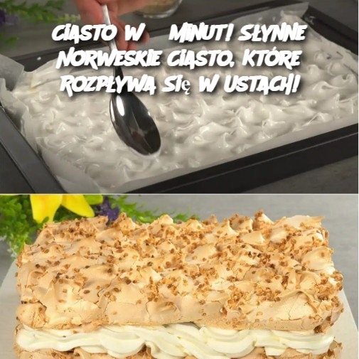 Ciasto w 5 minut! Słynne Norweskie Ciasto, Które Rozpływa Się w Ustach!