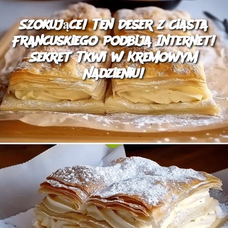 Szokujące! Ten Deser z Ciasta Francuskiego Podbija Internet! Sekret Tkwi w Kremowym Nadzieniu!