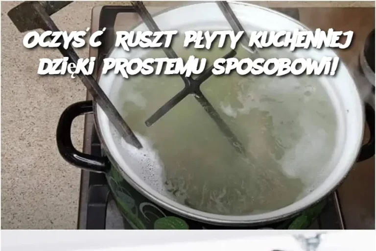 Oczyść ruszt płyty kuchennej dzięki prostemu sposobowi!