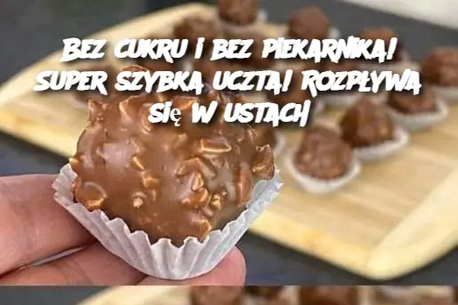 Bez cukru i bez piekarnika! Super szybka uczta! Rozpływa się w ustach