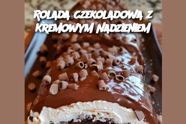 Rolada Czekoladowa z Kremowym Nadzieniem