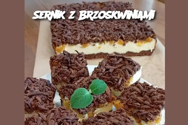 Sernik z Brzoskwiniami