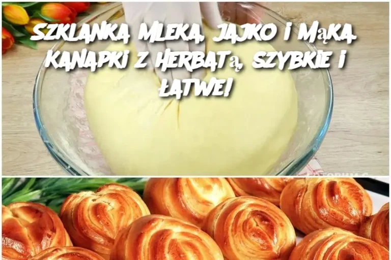 Szklanka mleka, jajko i mąka. Kanapki z herbatą, szybkie i łatwe!