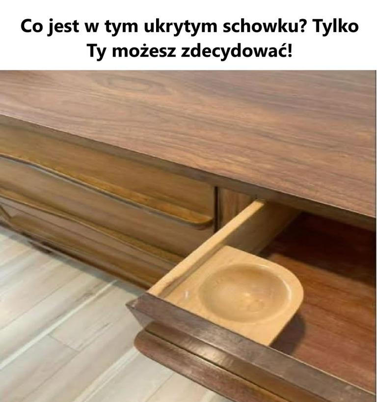 Co jest w tym ukrytym schowku? Tylko Ty możesz zdecydować!