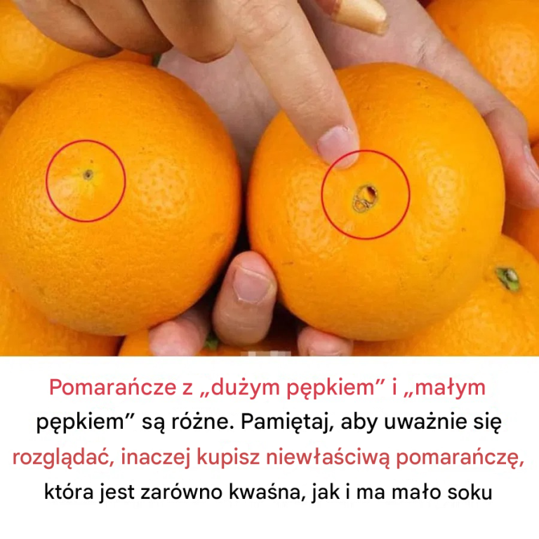 Pomarańcze z „dużym pępkiem” i „małym pępkiem” różnią się