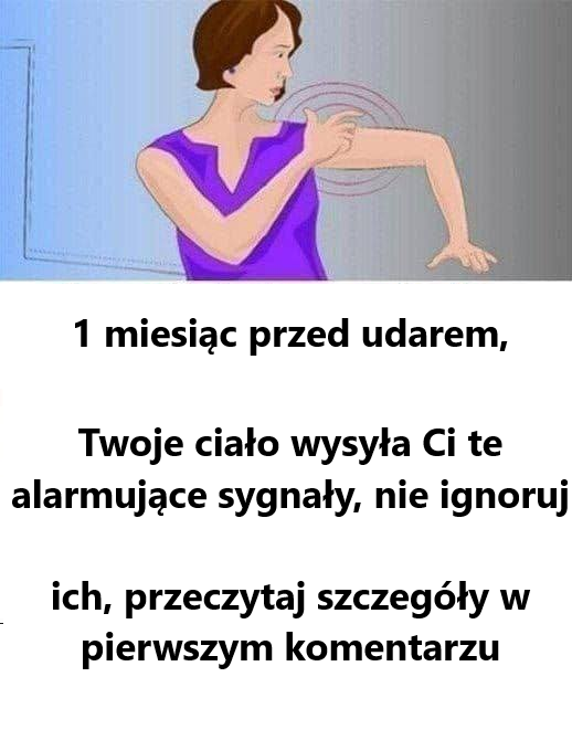 Udar: objawy te pojawiają się na miesiąc przed wystąpieniem udaru.