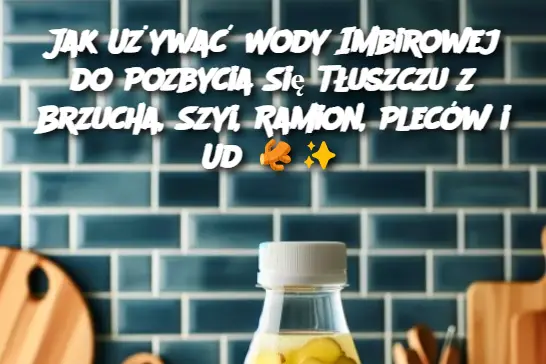 Jak Używać Wody Imbirowej do Pozbycia Się Tłuszczu z Brzucha, Szyi, Ramion, Pleców i Ud