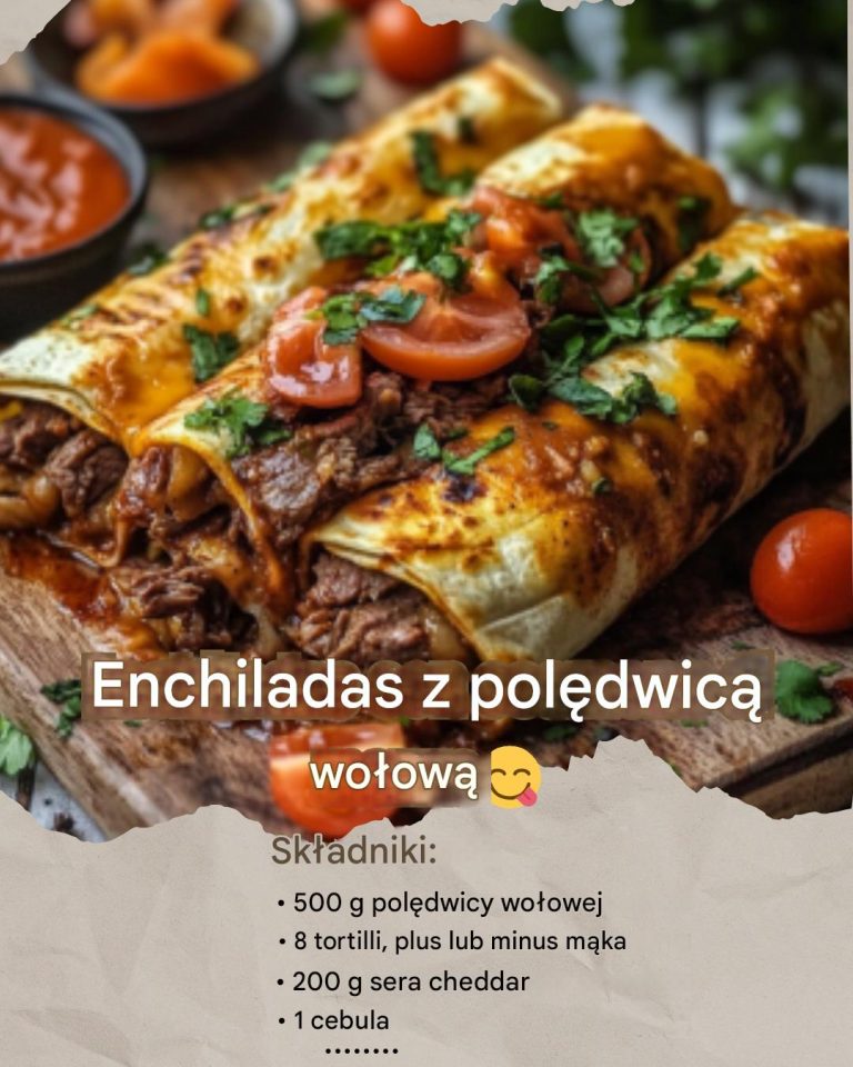 Enchiladas z Polędwicą Wołową