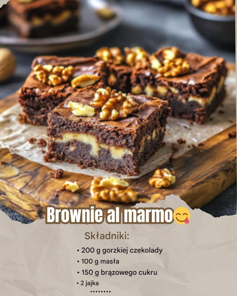 Brownie al Marmo: Przepis na Pyszne Czekoladowe Rozkosze