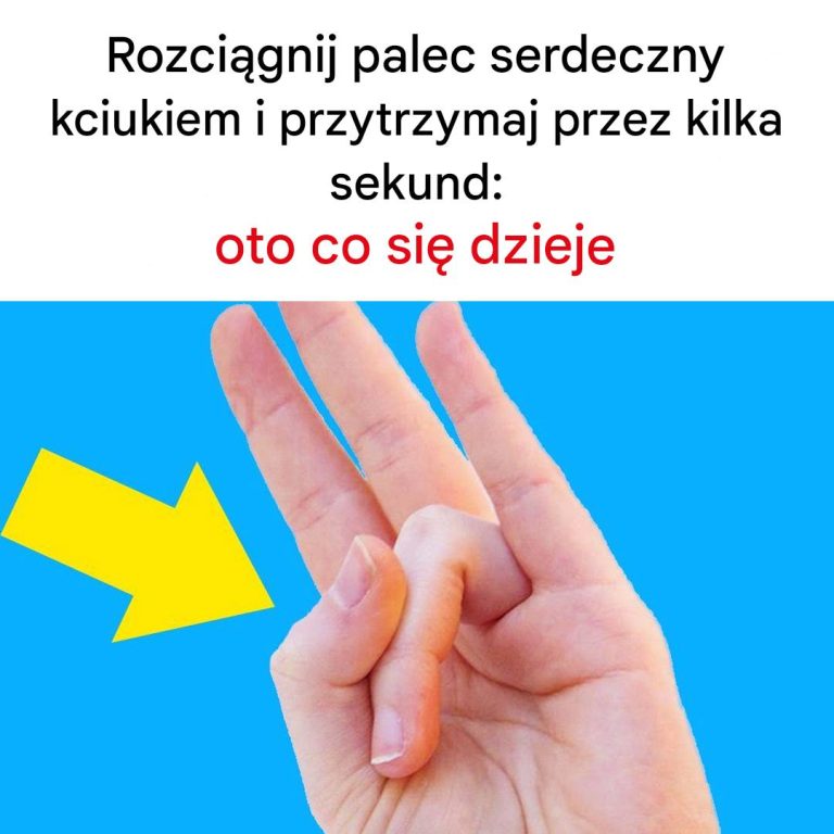 Rozciągnij Palec Serdeczny i Kciuk: Oto Co Się Dzieje