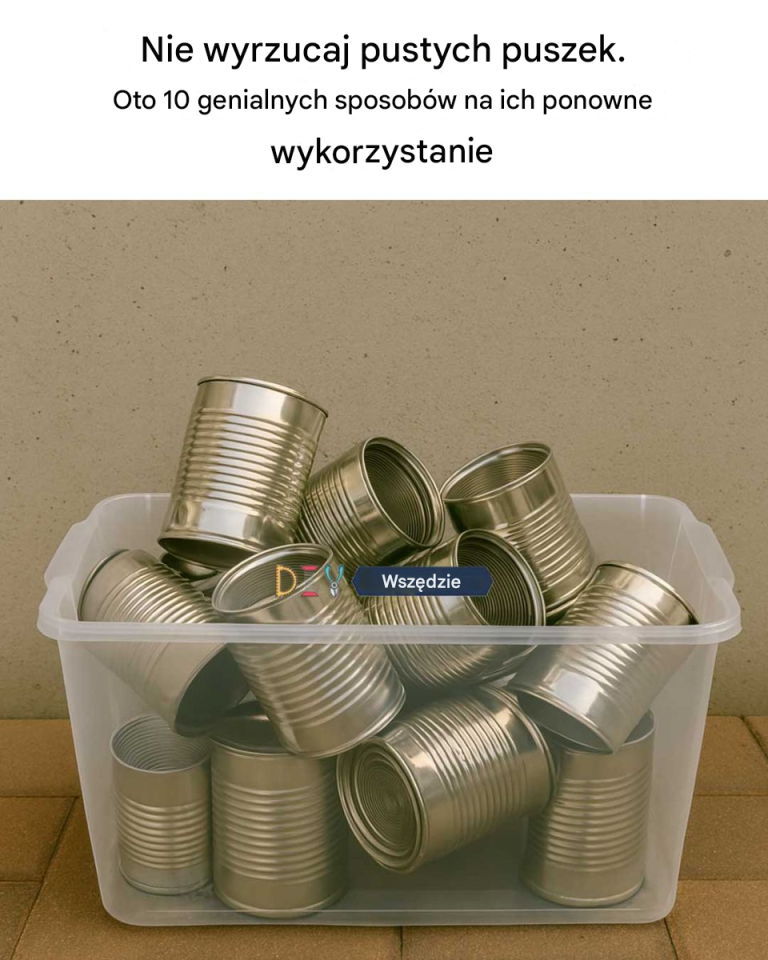 Nie wyrzucaj pustych puszek. Oto 10 genialnych sposobów na ich ponowne wykorzystanie