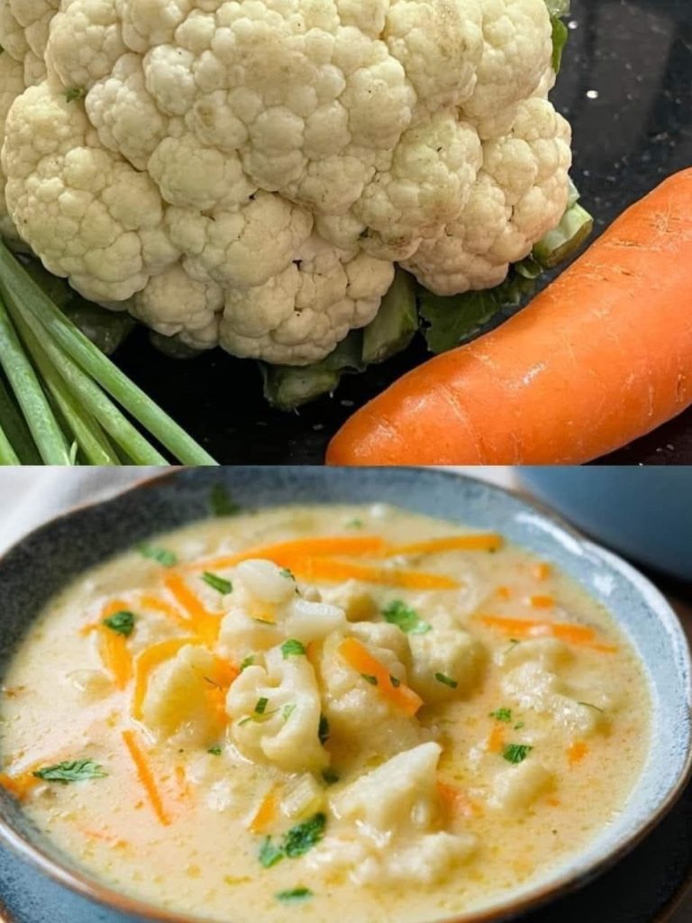 Kremowa zupa z kalafiora i sera cheddar