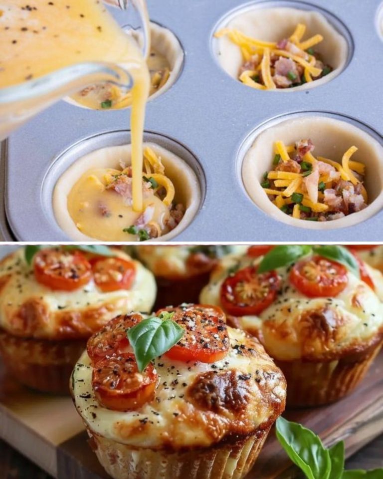🧀 Foremki na muffiny jajeczne ze szpinakiem, serem feta i suszonymi pomidorami