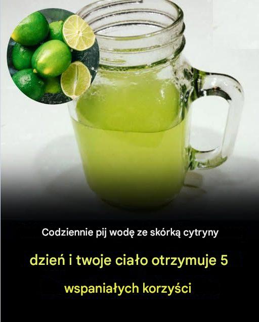 Korzyści z codziennego picia wody ze skórką cytrynową
