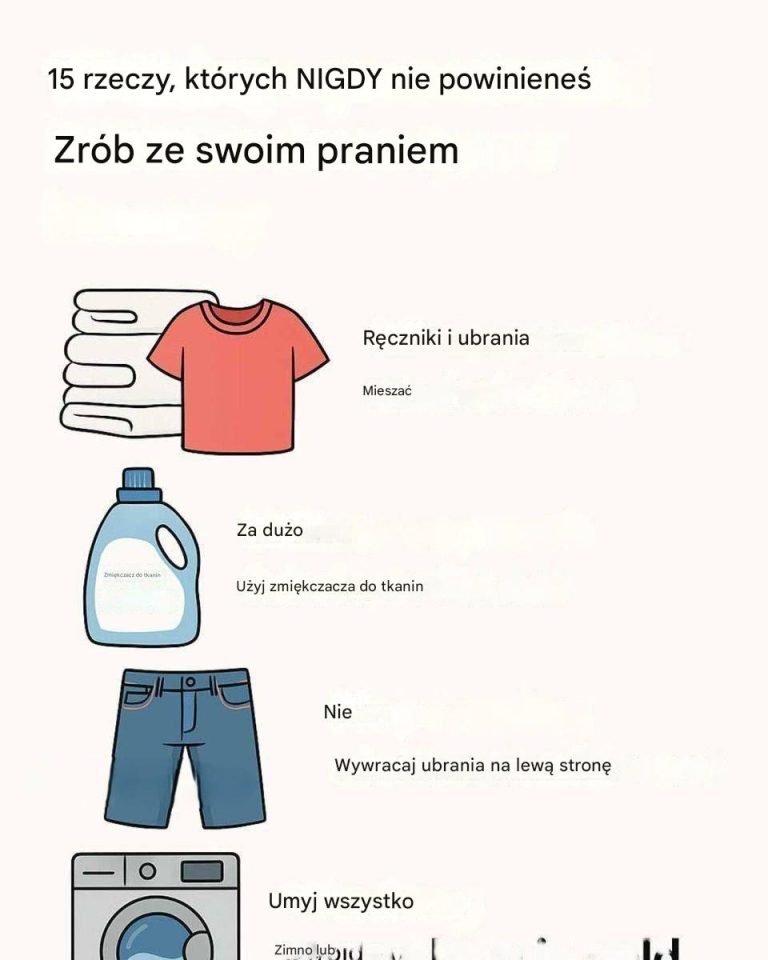 15 rzeczy, których NIGDY nie powinieneś robić z praniem