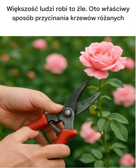 Większość ludzi robi to źle. Oto właściwy sposób przycinania krzewów różanych