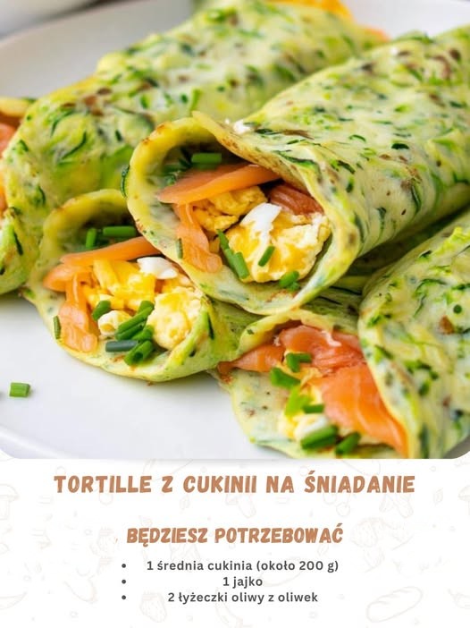 TORTILLE Z CUKINII NA ŚNIADANIE Zdrowe i niskowęglowodanowe, idealne na energetyczny początek dnia!